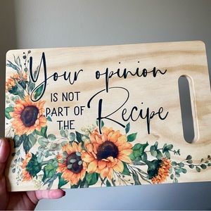 Sunflower Cutting Board/Small Charcuterie Board